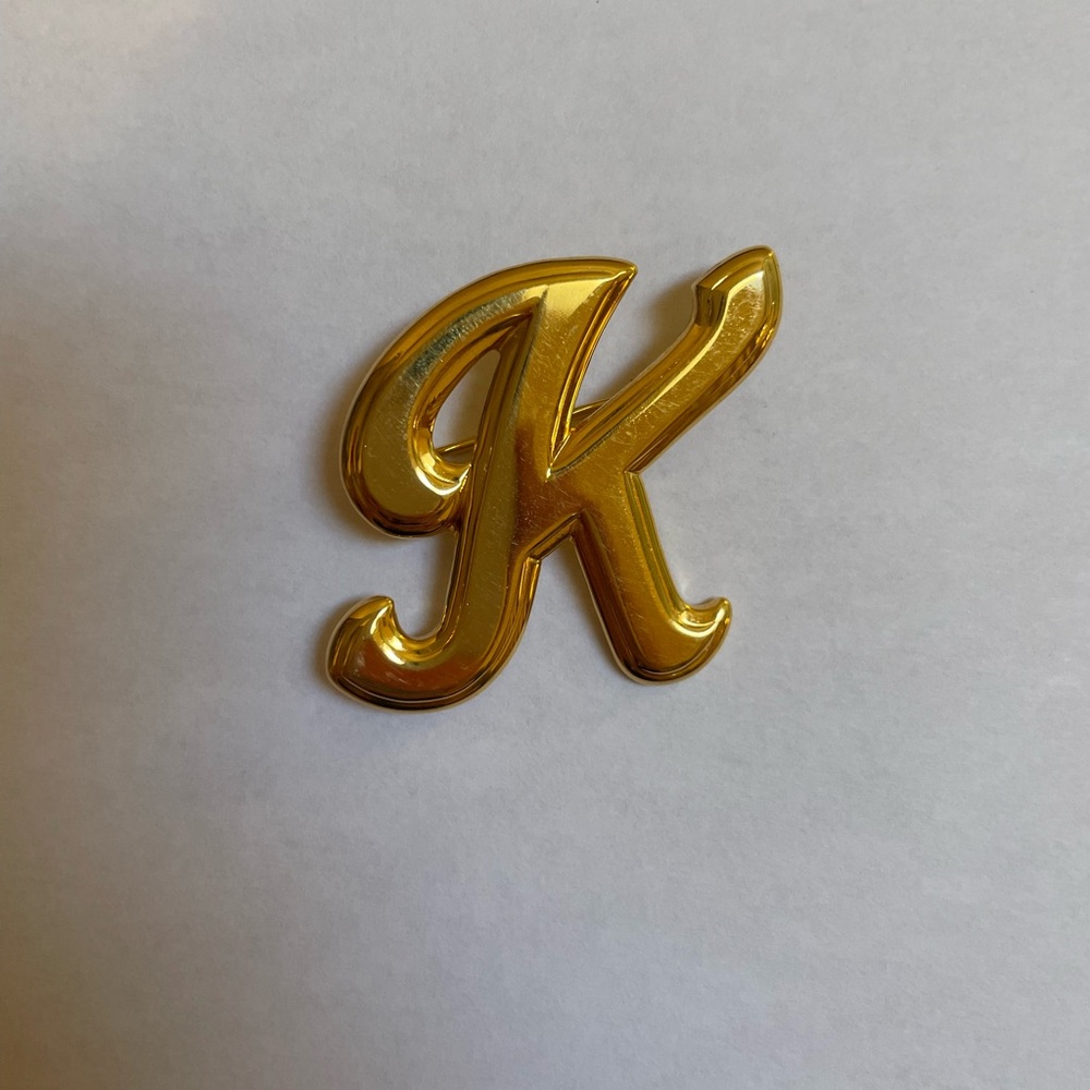 Vintage Initial Brooch